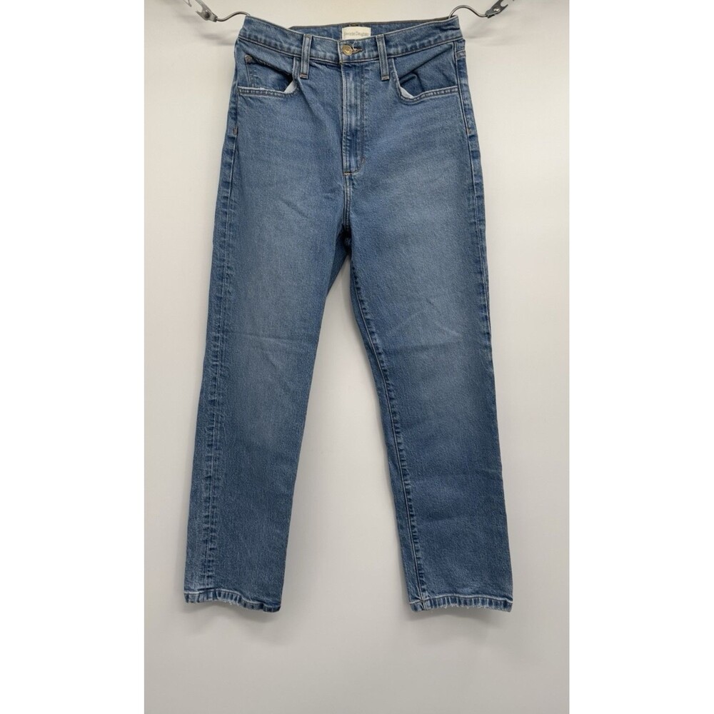 Favorite Daughter The Valentina Jeans Womens 26 Blue High Rise Straight Stretch